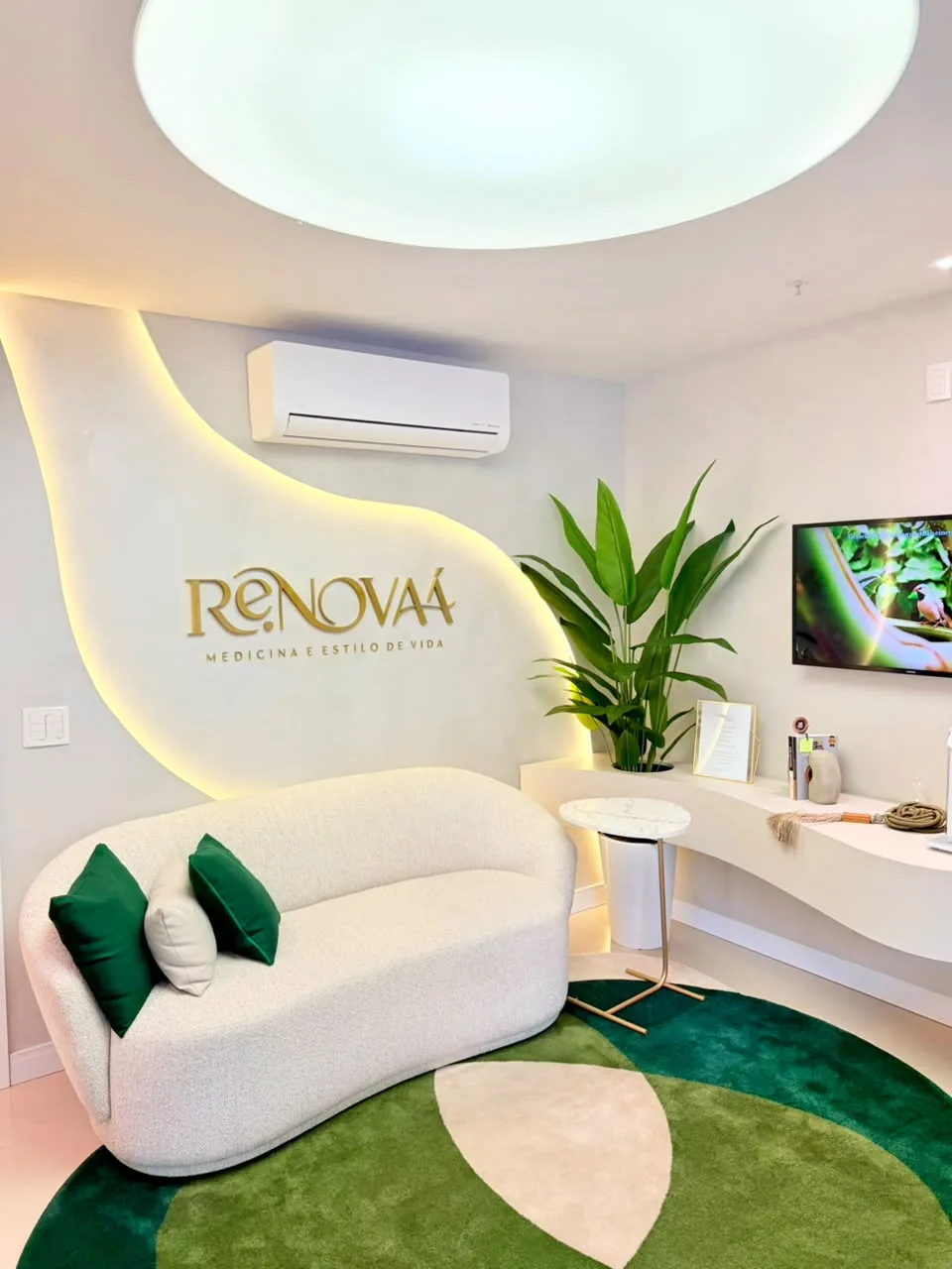 Sala de espera da clínica Re.NOVAÁ em Passo Fundo